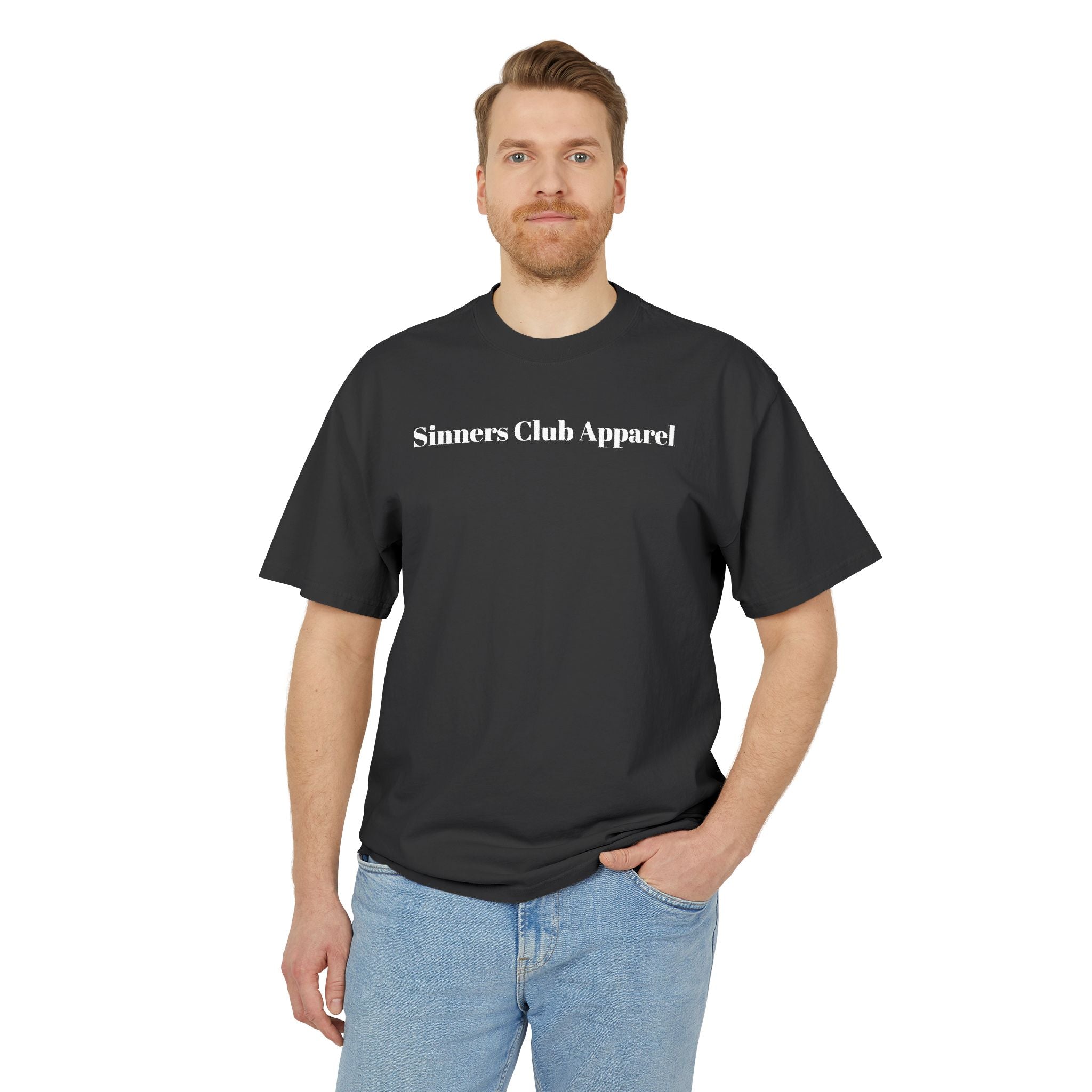 Sinners Club Graphic Tee — Gothic Skull Back Print