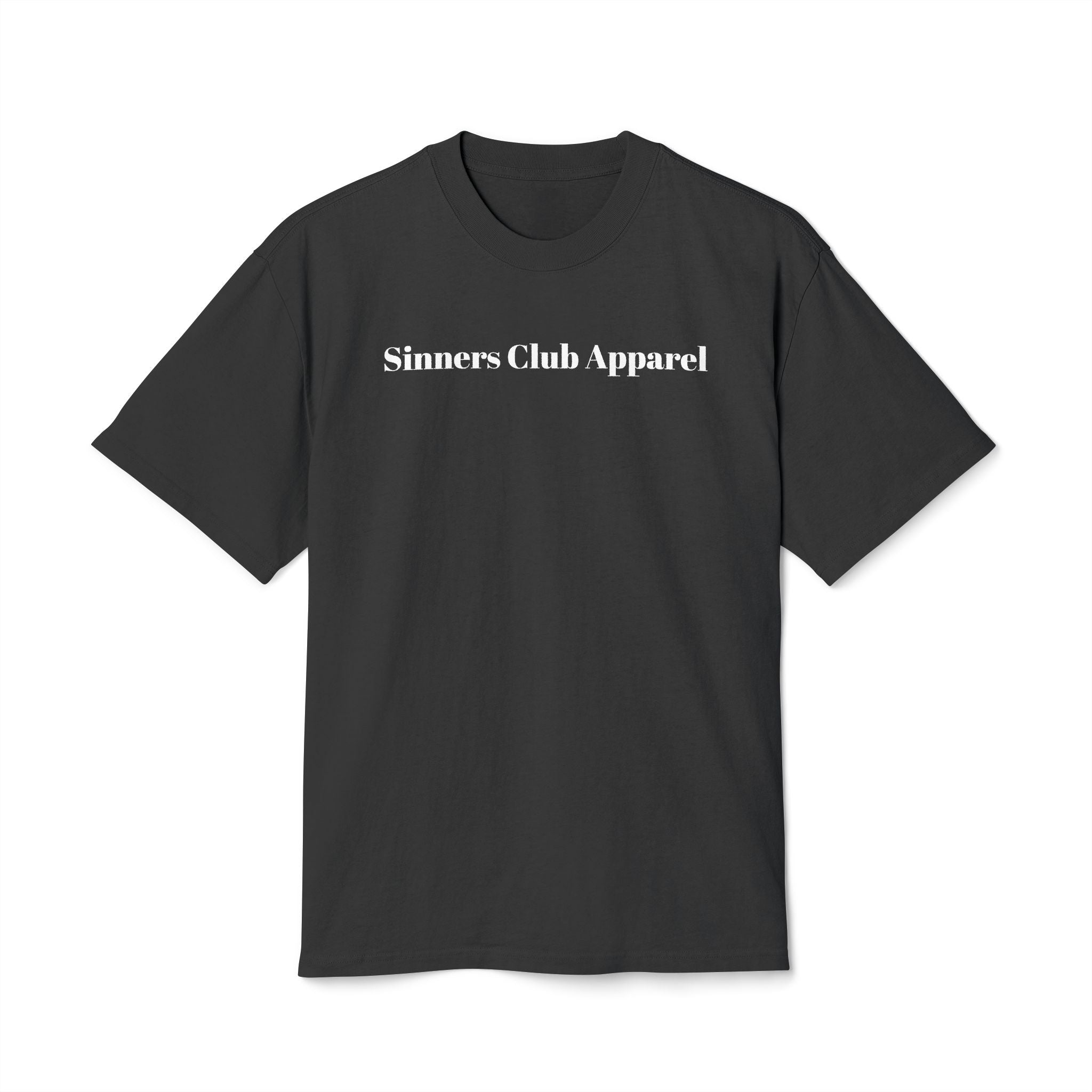 Sinners Club Graphic Tee — Gothic Skull Back Print